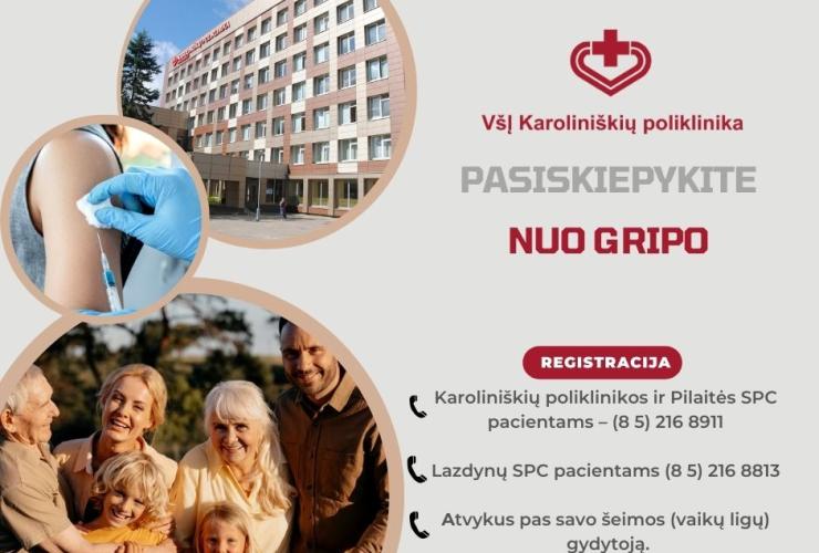 Pasiskiepykite nuo gripo